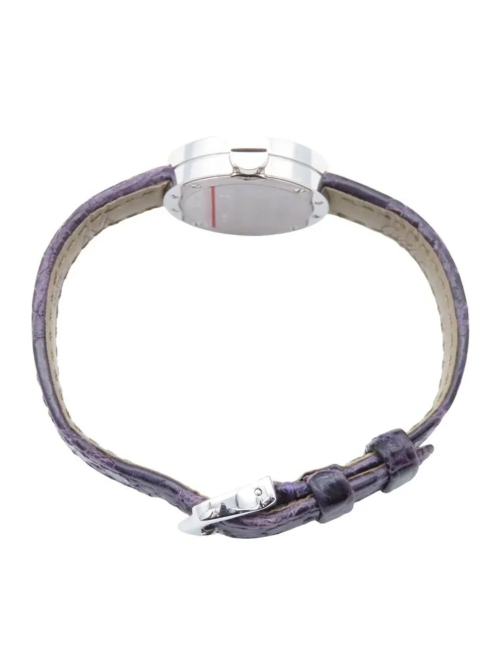 Cartier Love Watch Silver 18k White Gold Leather Diamond Quartz
